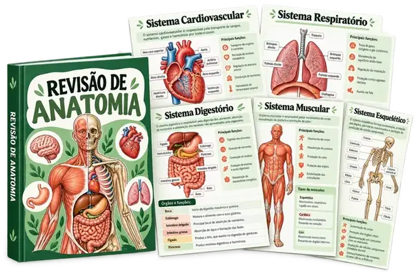 Revisão de Anatomia: e-book com prévias em cascata