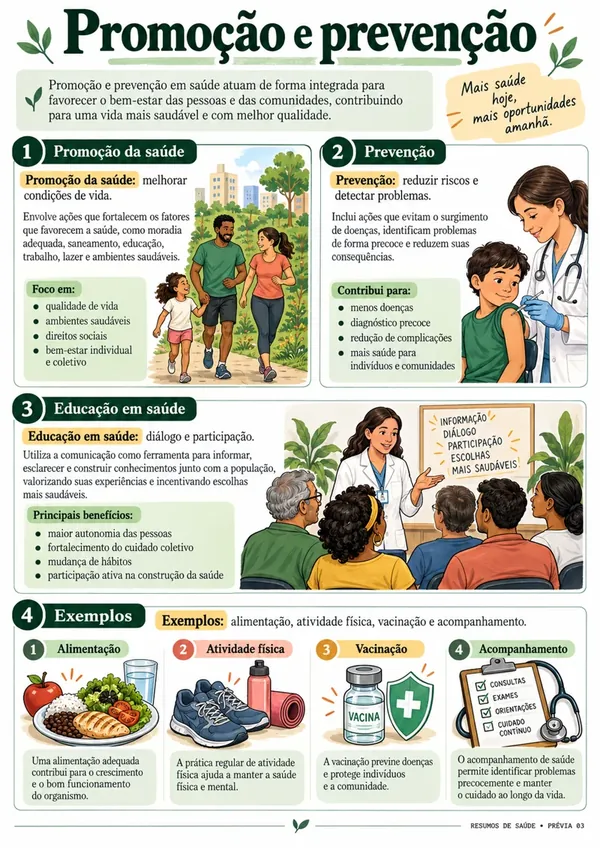 Prévia 3: Promoção e prevenção